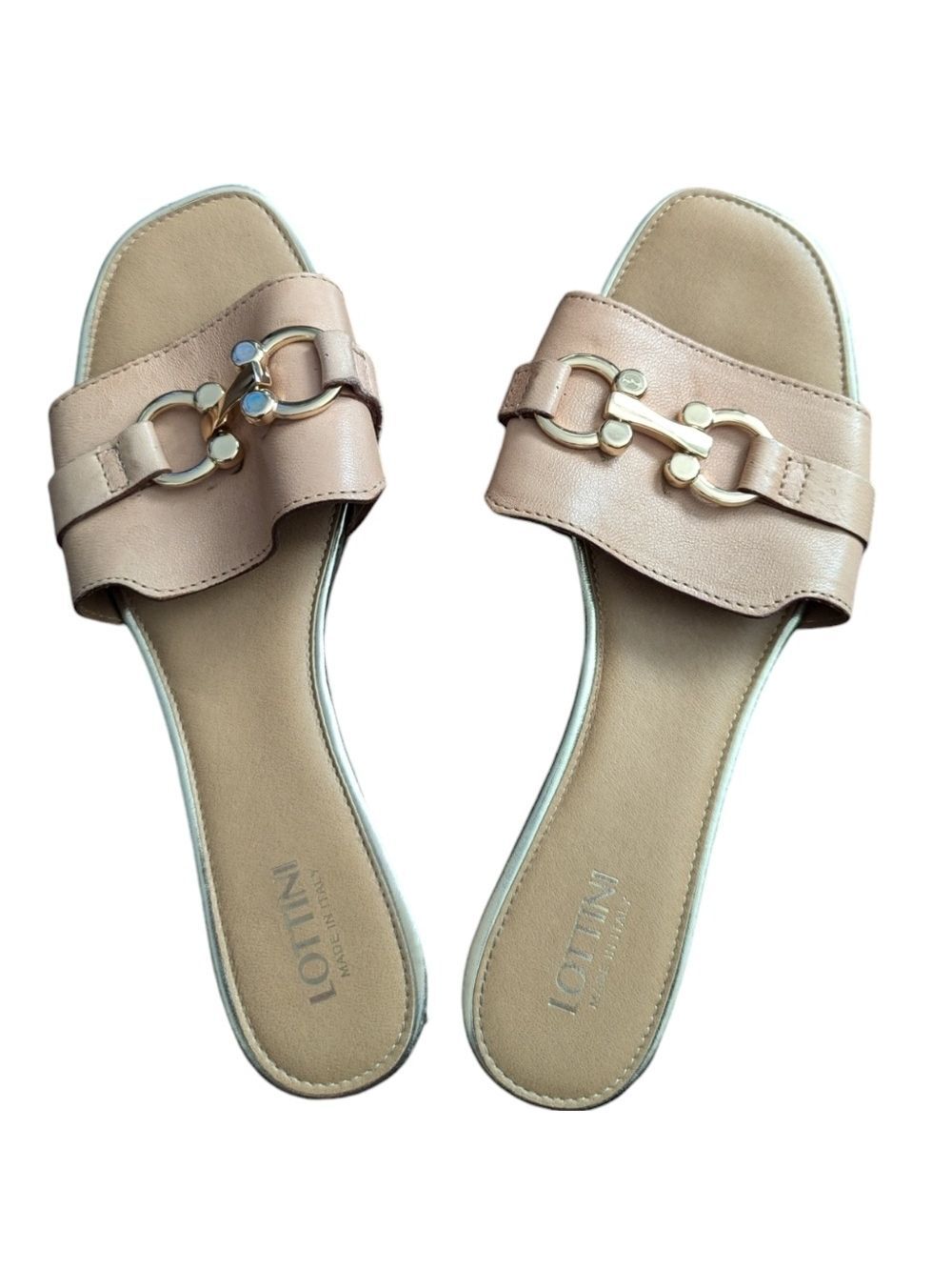 LOTTINI Leather Slides